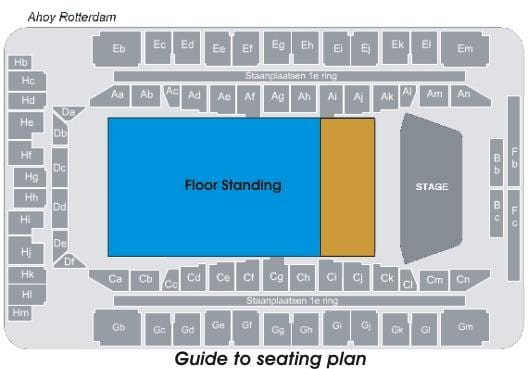 Bản đồ của ahoy Rotterdam 