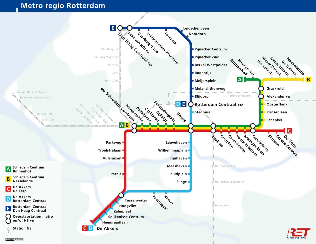 the hague tàu điện ngầm bản đồ