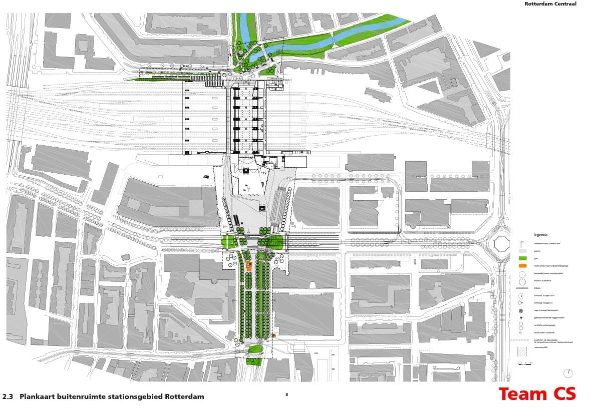 Rotterdam nhà ga trung tâm bản đồ