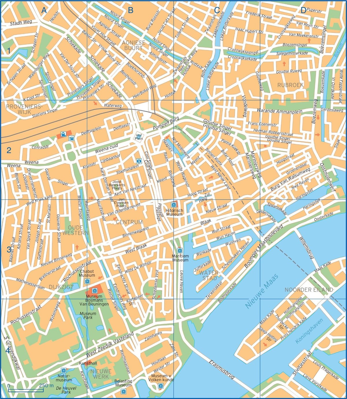 Bản đồ của đường Rotterdam 