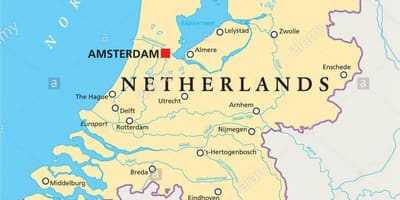 Bản đồ của Rotterdam và amsterdam