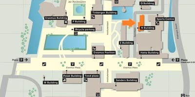 Bản đồ của học đại học Rotterdam 