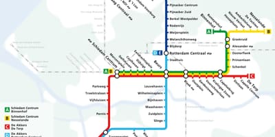 The hague tàu điện ngầm bản đồ