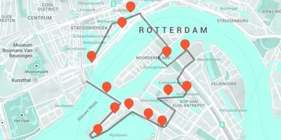 Bản đồ của Rotterdam kiến trúc 