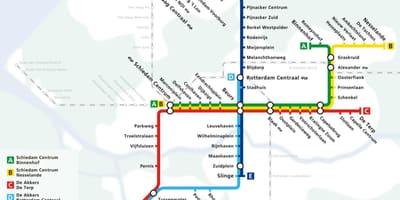 Rotterdam tàu điện ngầm bản đồ